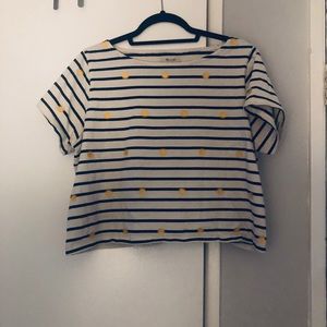 Striped madewell box tee
